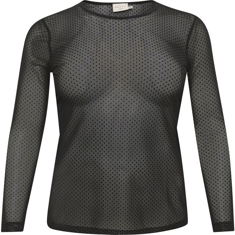 KAFFE CURVE Tričko Flocku čierna 54254043