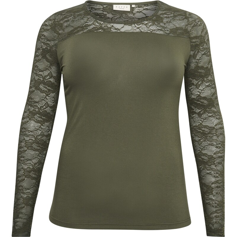 KAFFE CURVE Tričko laura olivová 54254184