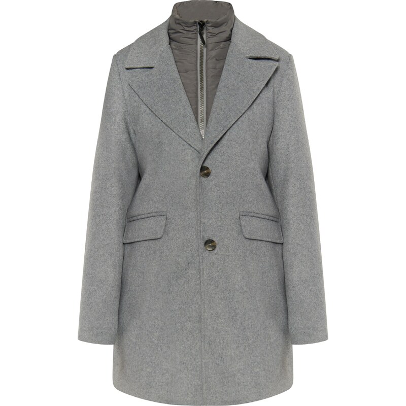 DreiMaster Klassik Prechodný kabát sivá melírovaná 54254928