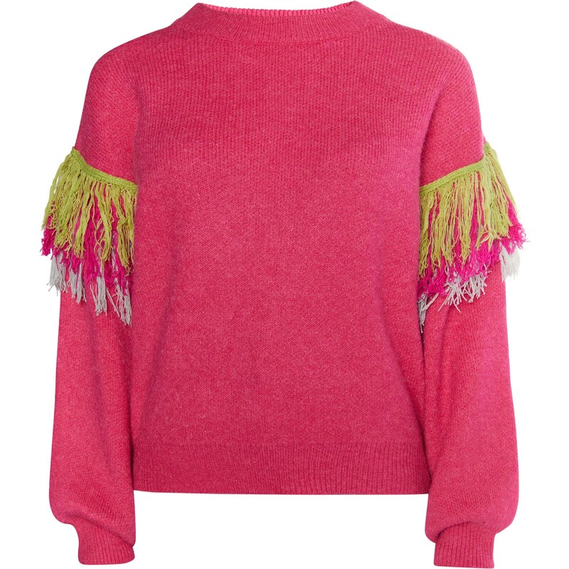 IZIA Sveter svetlosivá / limetová / purpurová 54255917