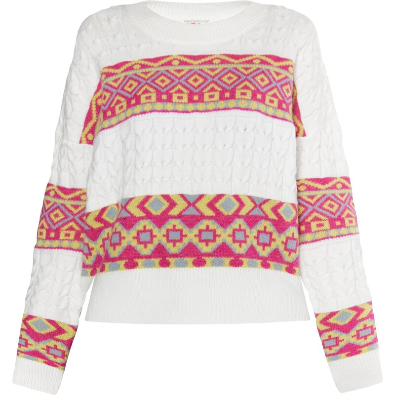 IZIA Sveter Gaya svetlomodrá / žltá / červená / biela 54255973