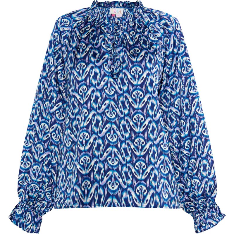 IZIA Blúzka modrá / tmavomodrá / orchideová / biela 54256025