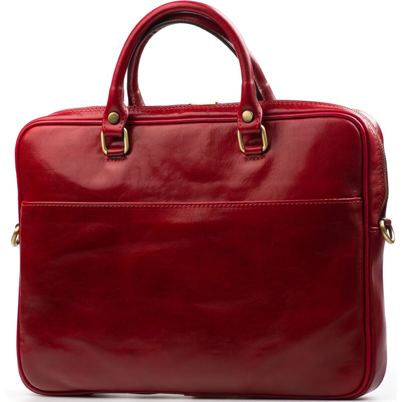 Blaire Kožená pracovná taška Onda červená 66742470