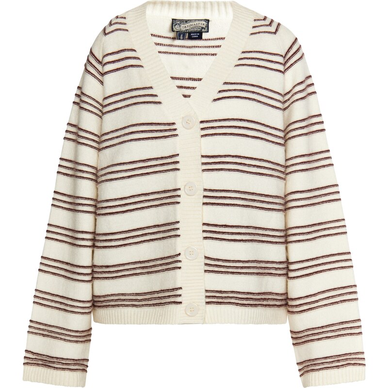 DreiMaster Vintage Kardigán Imane krémová / tmavohnedá 54256609