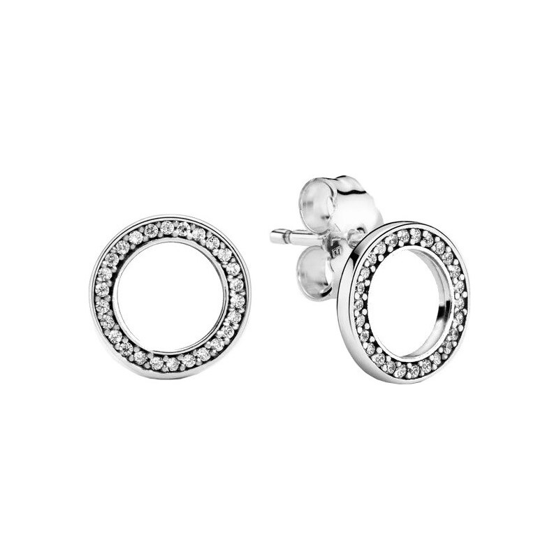 Pandora Kruhové náušnice s kryštálmi 290585CZ 66591309