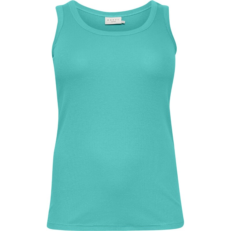 KAFFE CURVE Top tyrkysová 54256917