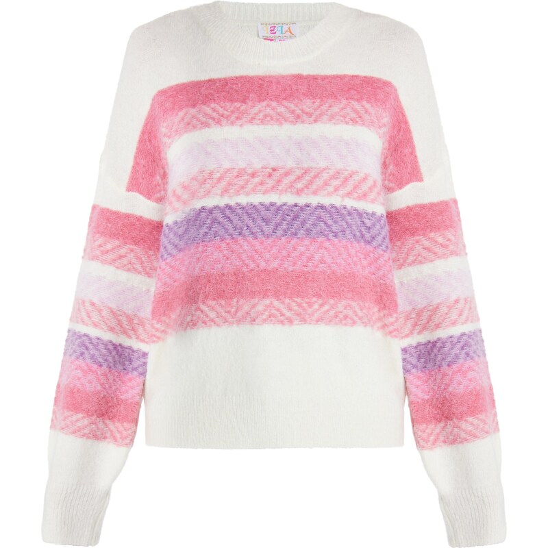 IZIA Sveter levanduľová / ružová / s ružovými fľakmi / biela 54261925