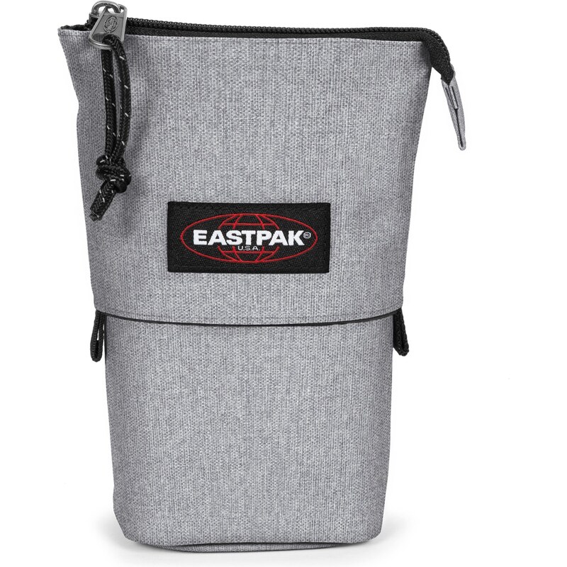 EASTPAK Puzdro sivá melírovaná / čierna / šedobiela 54262437