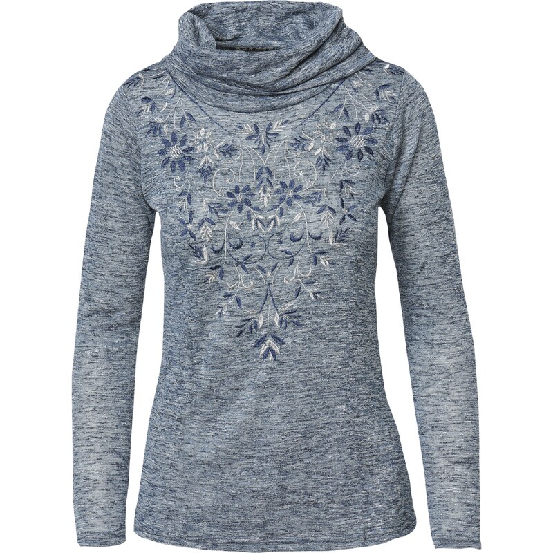 KOROSHI Sveter námornícka modrá / modrá melírovaná 54264858