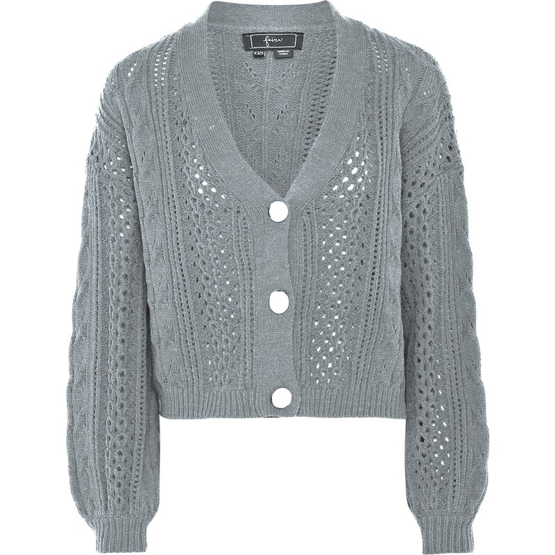 faina Kardigán svetlosivá 54264938