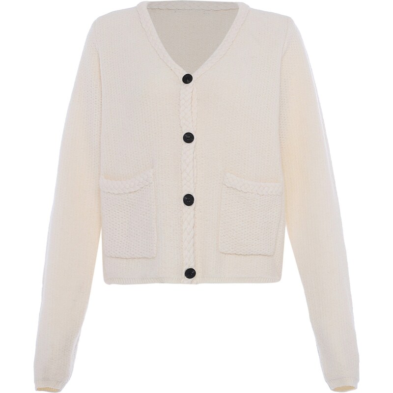 faina Kardigán biela ako vlna 54264960