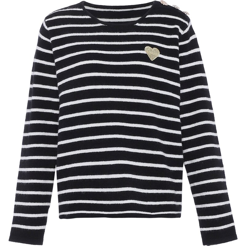 faina Sveter čierna / biela 54264963