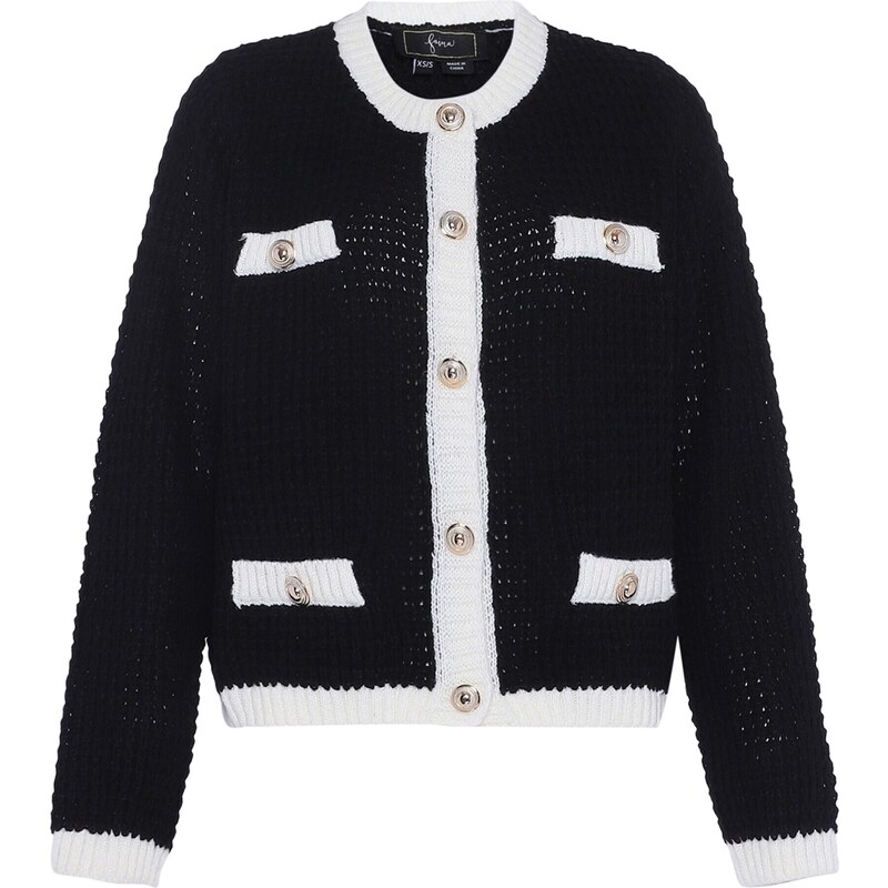 faina Kardigán čierna / biela 54265067