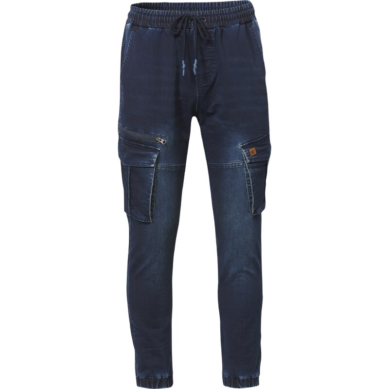 KOROSHI Rifľové kapsáče tmavomodrá 54265382