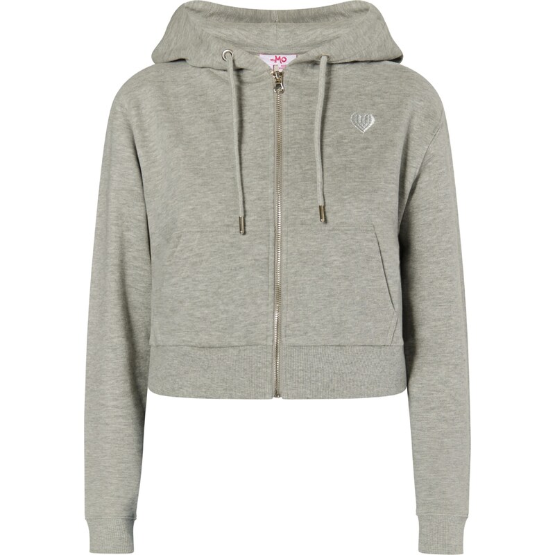 MYMO Tepláková bunda Blonda sivá melírovaná 54265504