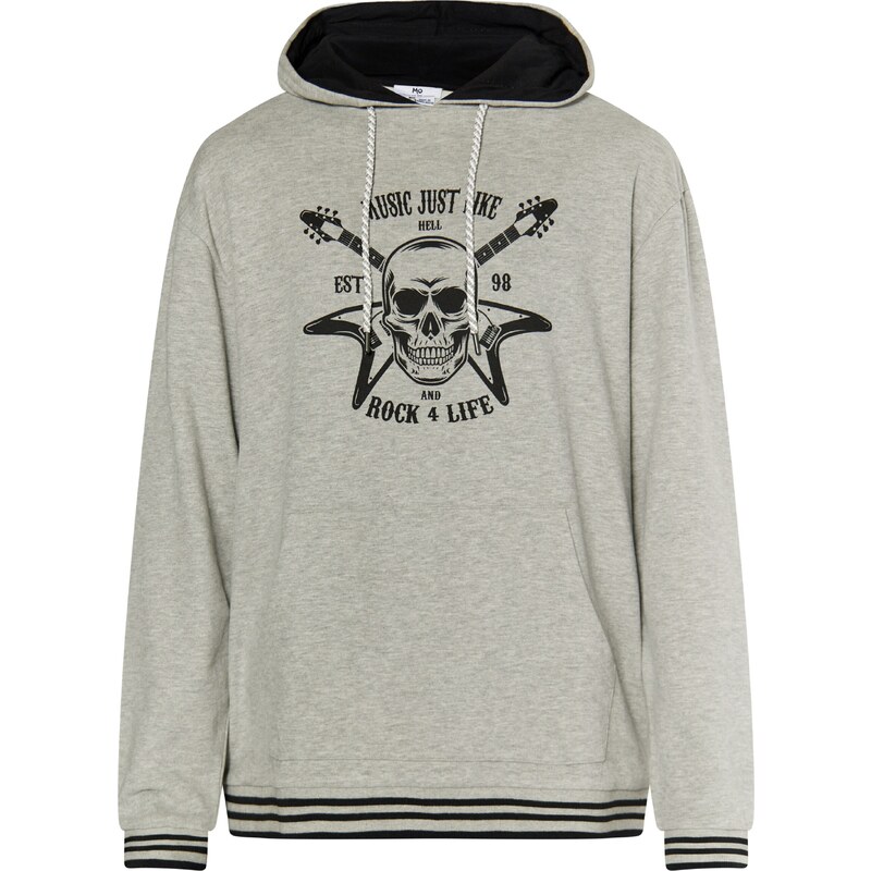 MO Mikina sivá melírovaná / čierna 54265967