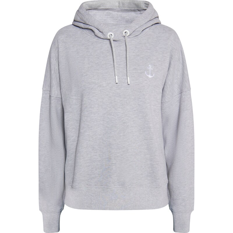 DreiMaster Maritim Mikina sivá melírovaná 54266183