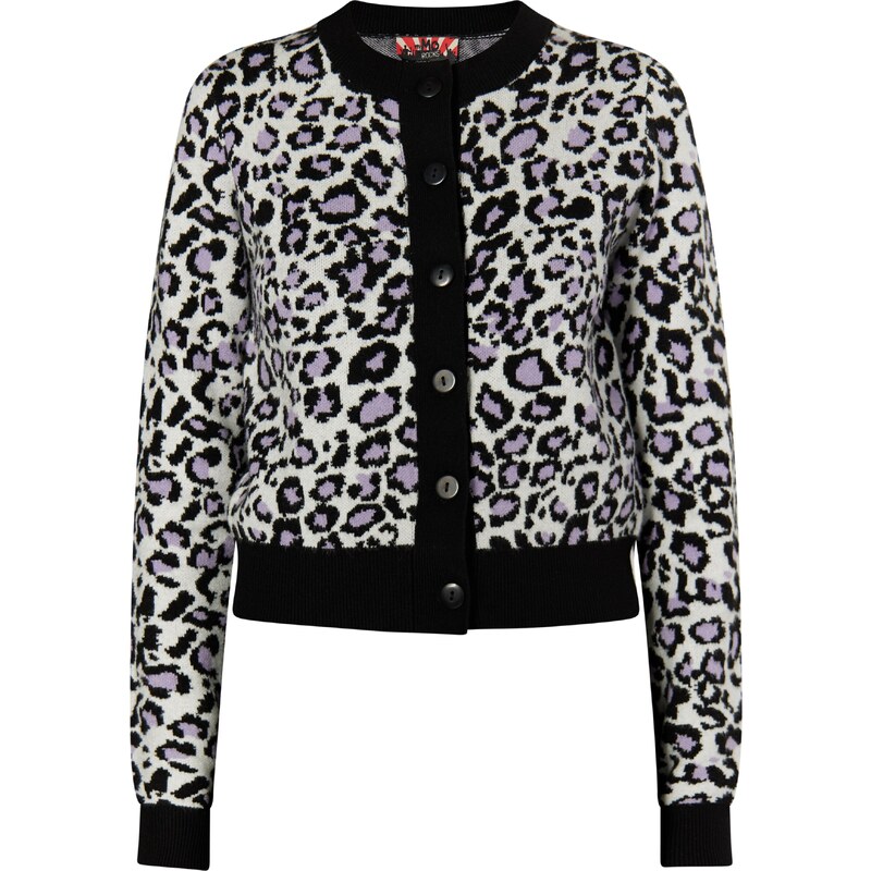 myMo ROCKS Kardigán Blonda orgovánová / čierna / biela 54266938