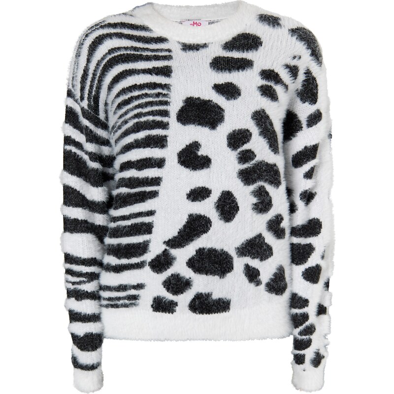 MYMO Sveter Biany čierna / biela 54266958