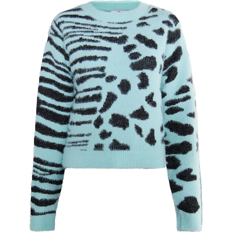 MYMO Sveter Keepsudry svetlomodrá / čierna 54266957