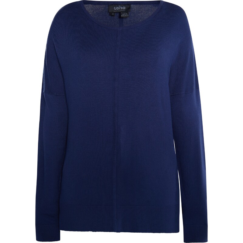 usha BLACK LABEL Sveter Nowles námornícka modrá 54270761