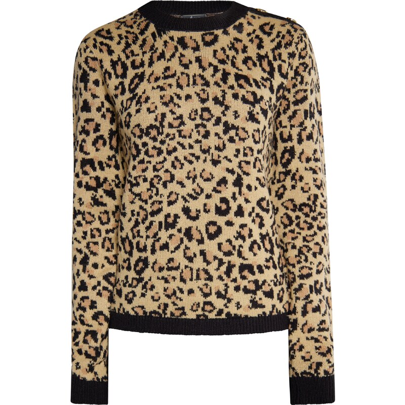 faina Sveter Caspio kapučíno / svetlohnedá / čierna 54270781