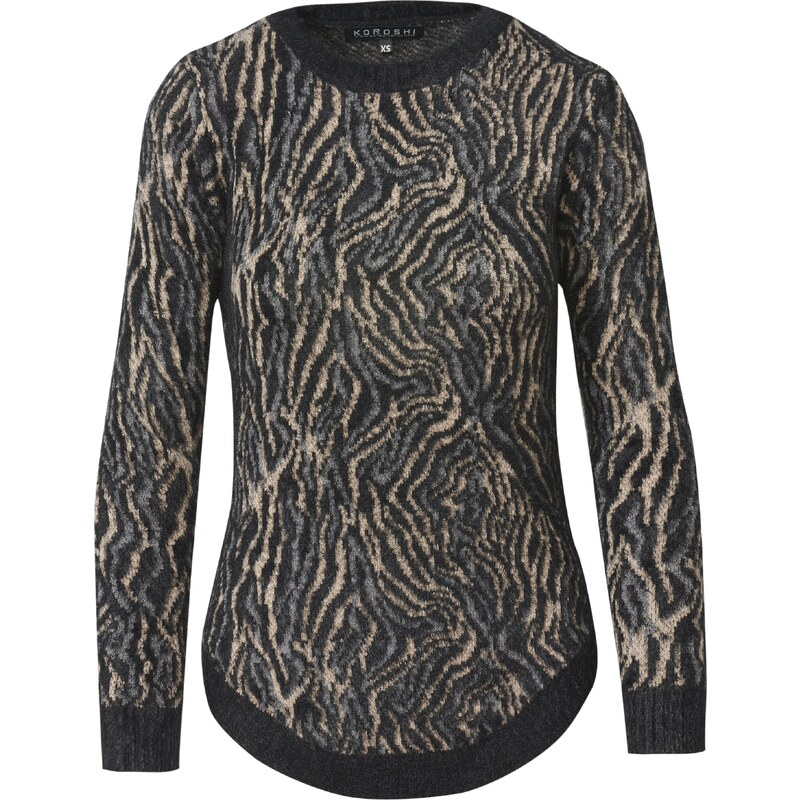 KOROSHI Sveter béžová melírovaná / sivá melírovaná / čierna 58306117