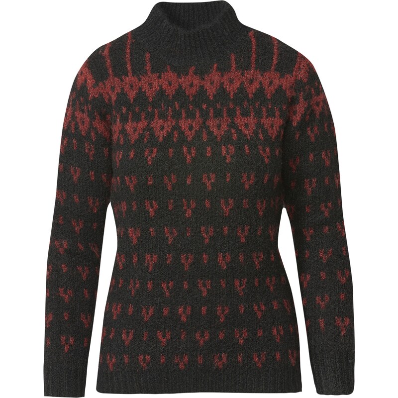 KOROSHI Sveter červená / čierna 54270938