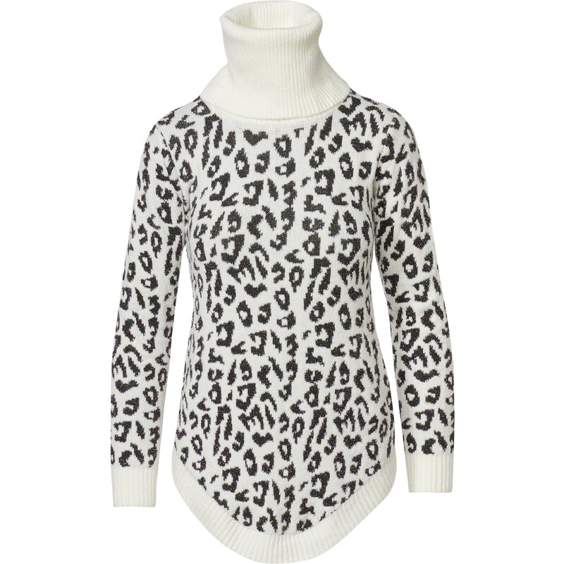 KOROSHI Sveter čierna / šedobiela 66857844