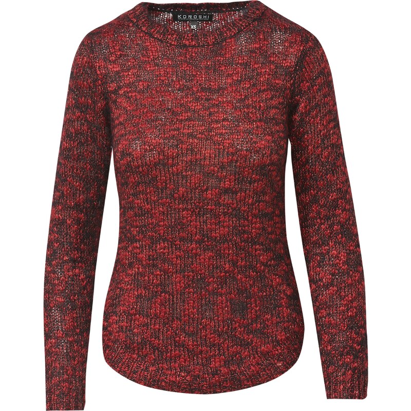 KOROSHI Sveter červená melírovaná 54270998