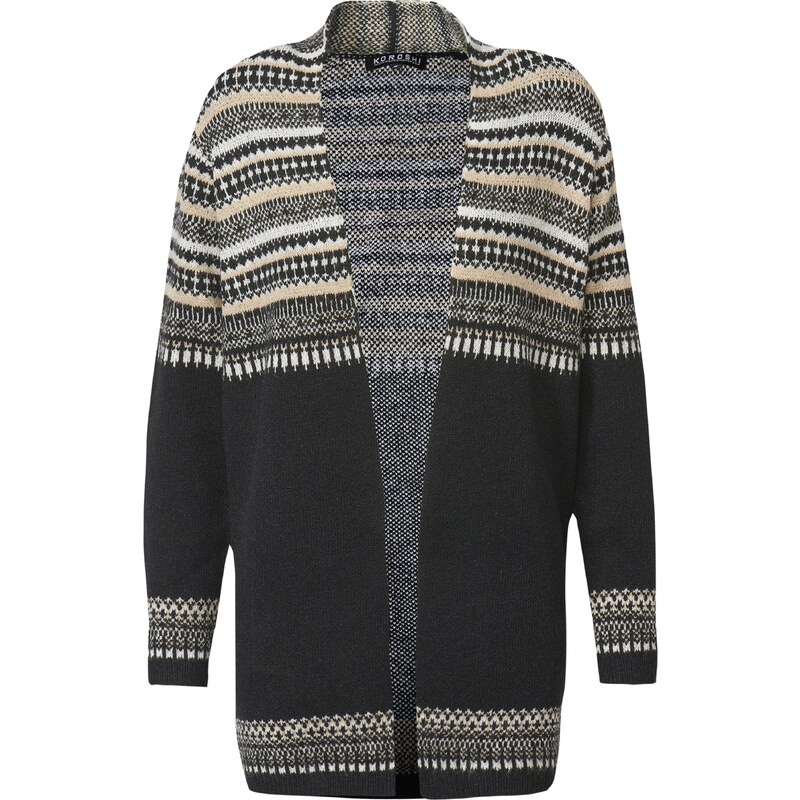 KOROSHI Kardigán zmiešané farby / čierna 63144722