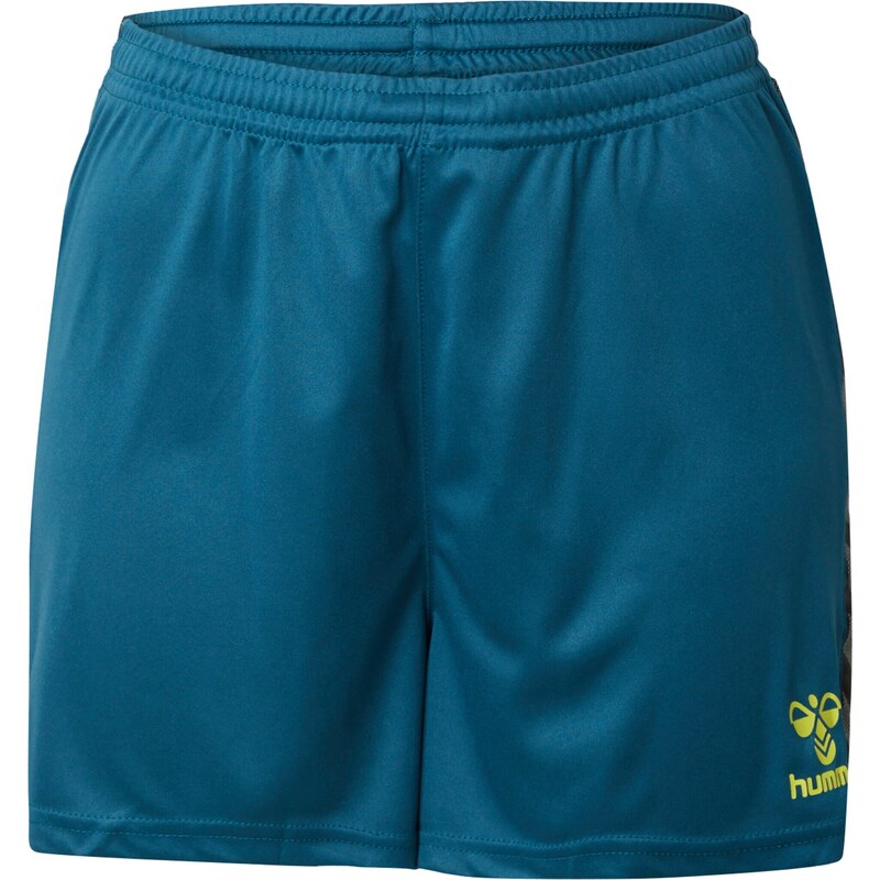 Hummel Športové nohavice Authentic citrónová / petrolejová / čierna / 54271236