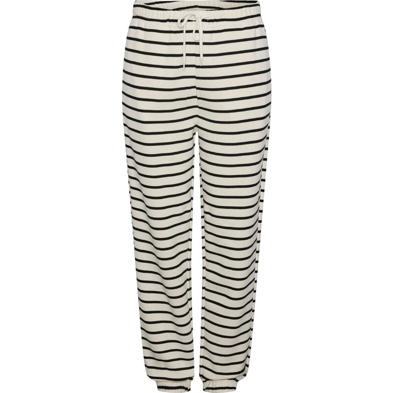 PIECES Nohavice Chilli čierna / prírodná biela 54272651