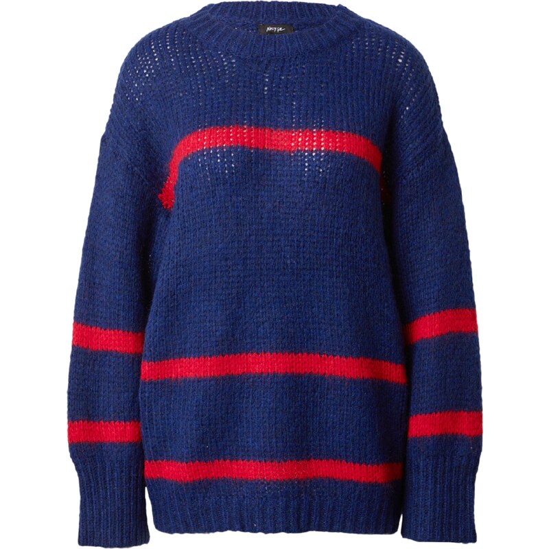 Nasty Gal Sveter námornícka modrá / svetločervená 54274448
