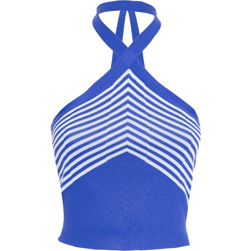 Influencer Top kráľovská modrá / biela 54276661