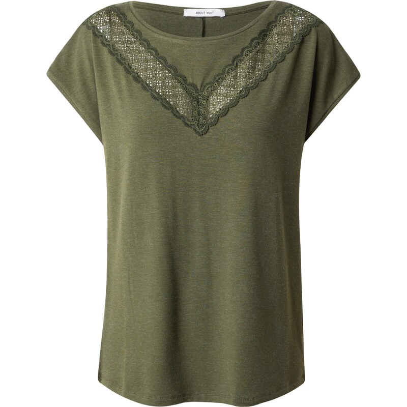 ABOUT YOU Tričko Royalty kaki 54277128