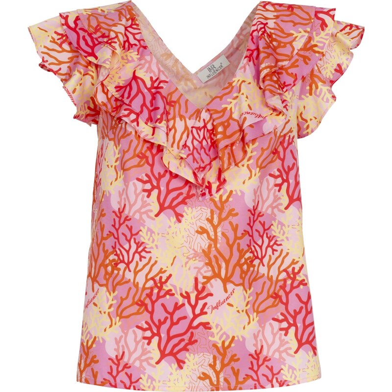 Influencer Blúzka žltá / oranžová / ružová 54278066