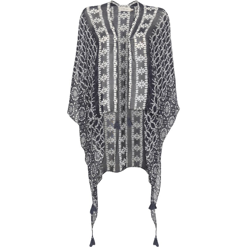 Cream Pelerína Kamila grafitová / šedobiela 54281976