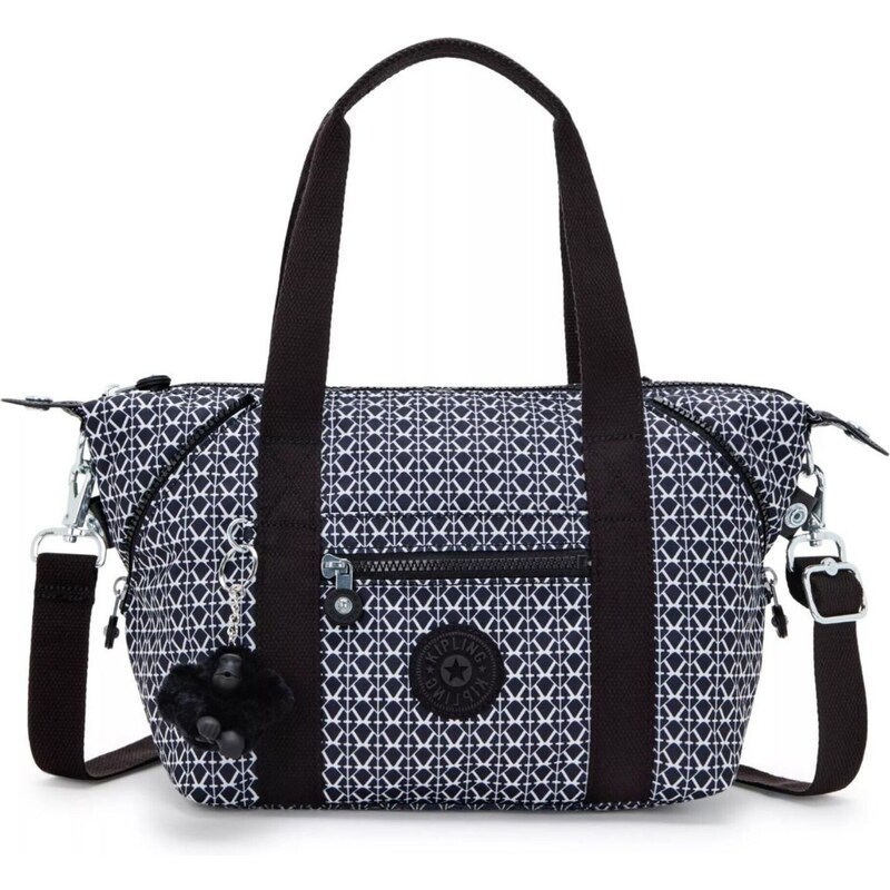 KIPLING Kabelka na rameno ART MINI čierna / biela 54283416