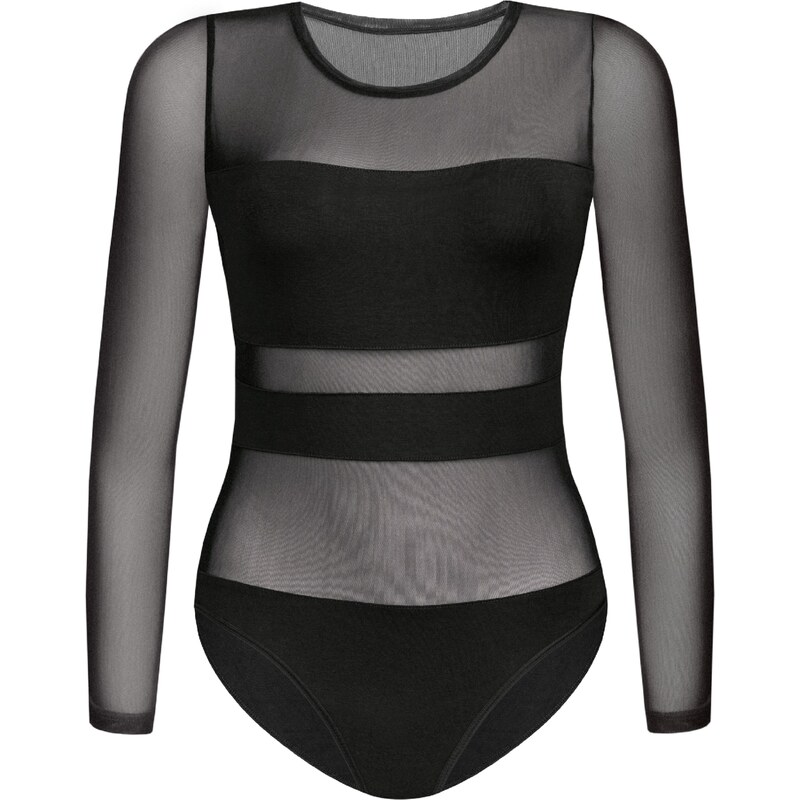 TEYLI Košeľové body čierna 54284084