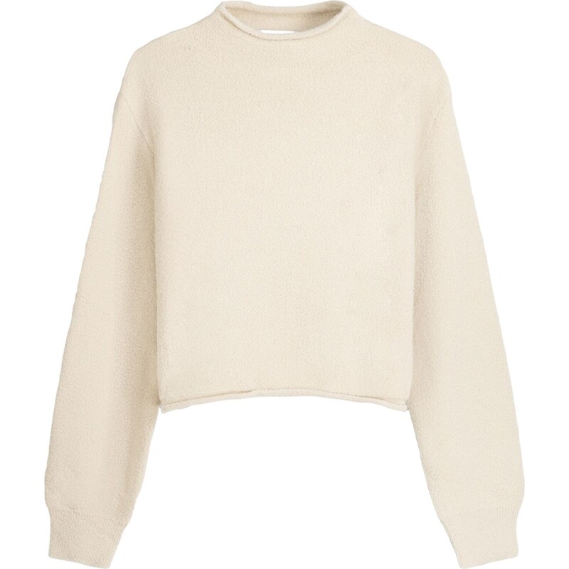 Bershka Sveter svetlobéžová 54283936