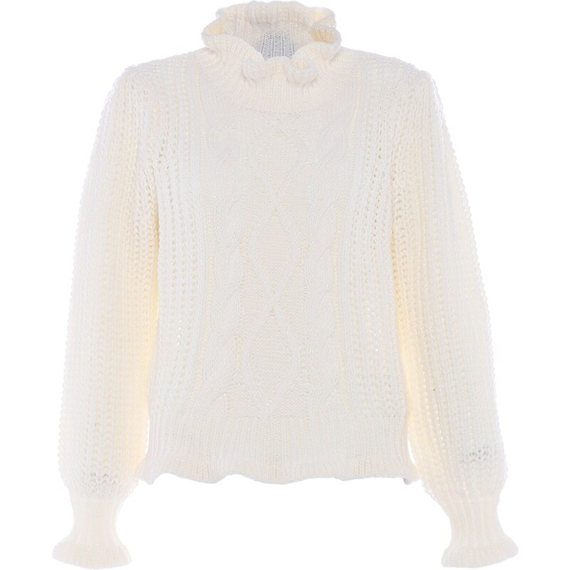 faina Sveter biela ako vlna 54284559