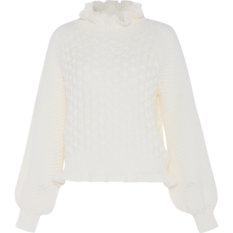 faina Sveter biela ako vlna 54284599