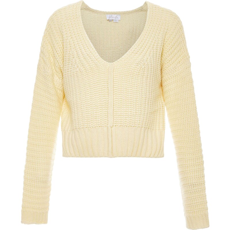 BLONDA Sveter pastelovo žltá 54285398