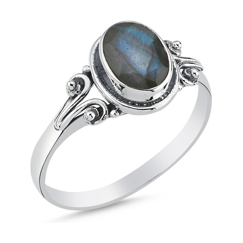Olivie Strieborný prsteň LABRADORIT 8474 50867748