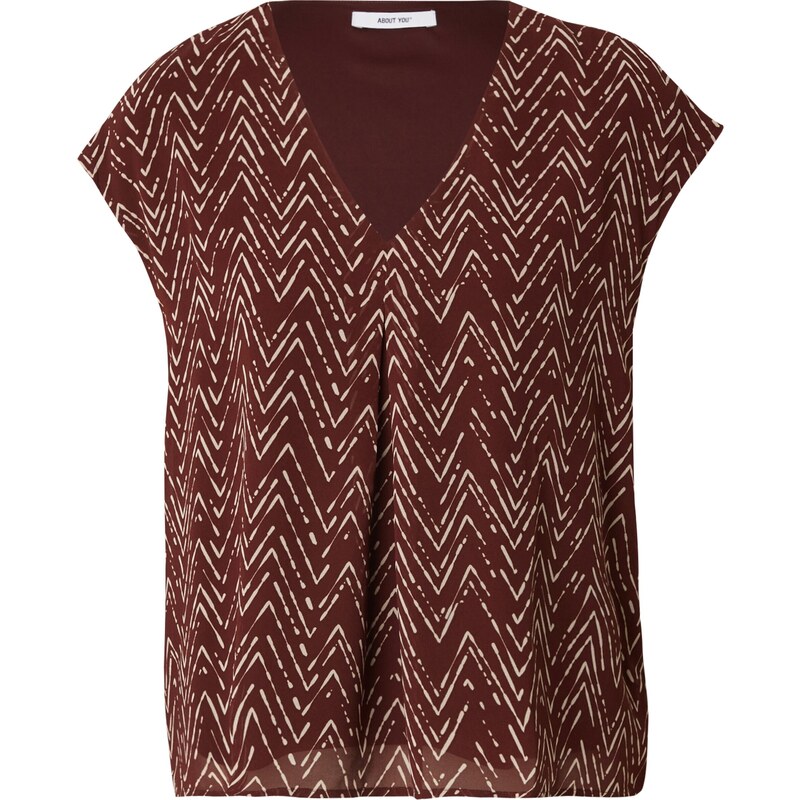 ABOUT YOU Tričko Paris tmavohnedá 54289965
