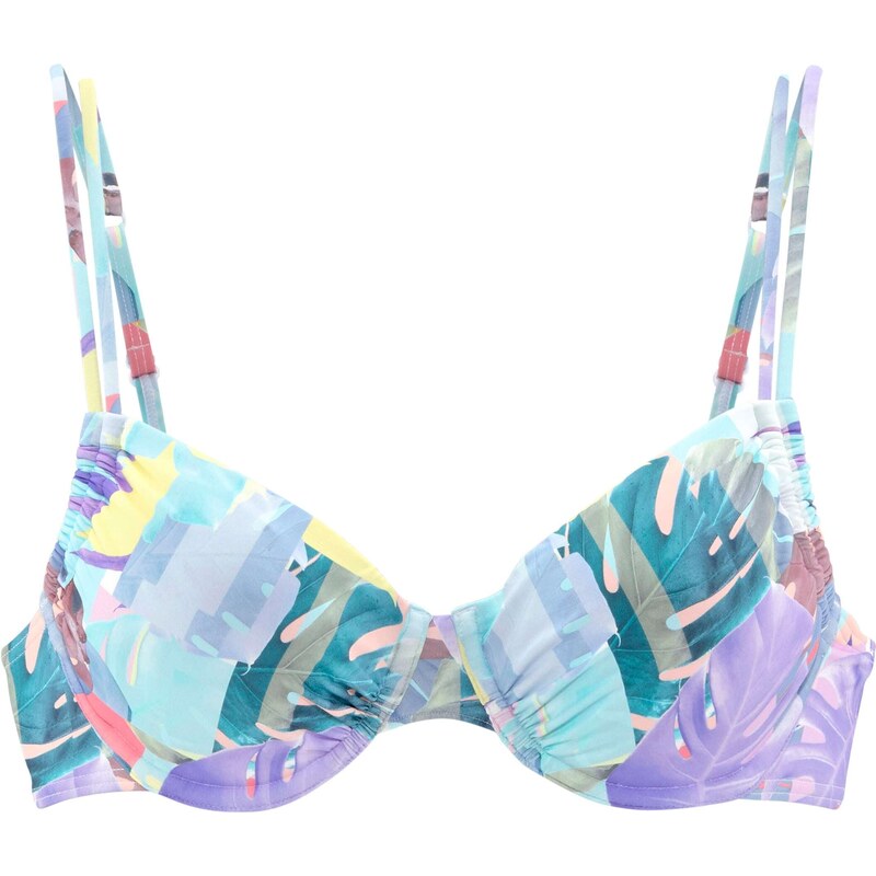 VENICE BEACH Bikinový top Varia tyrkysová / svetlomodrá / žltá / 54290451