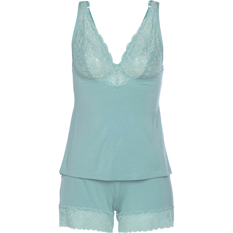 LASCANA Kraťasy Summer Lace zelená 66179325