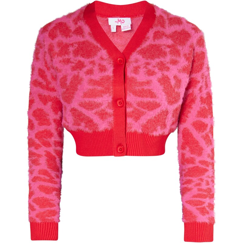 MYMO Kardigán svetloružová / červená 54293496