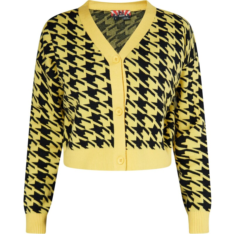 myMo ROCKS Kardigán žltá / čierna 54293523